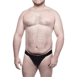 Steves Designer Big Man - Cueca JockStrap em Cirrê com Argolas | Plus Size
