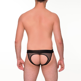 Cueca em Arrastão com Abertura nas Nádegas - Steves Designer | Tamanho Único