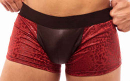 Foto 2 do produto Steves Designer - Cueca Boxer Oncinha Vermelha