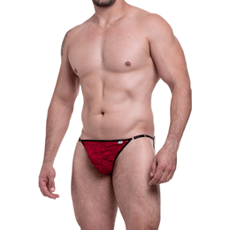 Cueca JockStrap em Renda com Tiras nas Nádegas - Steves Designer | Tamanho Único | Disponível em 4 Cores