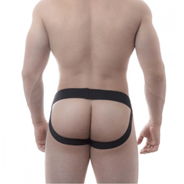 Steves Designer - Cueca JockStrap Tapa Sexo com Anel Peniano