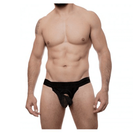 Steves Designer - Cueca JockStrap Tapa Sexo com Anel Peniano