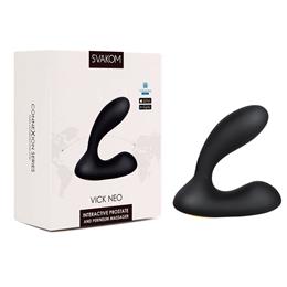 Foto 2 do produto Massageador de Próstata Interativo Recarregável com 7 Modos de Vibração, 5 Intensidades e Aplicativo - Svakom Vick Neo | 7,5 x 2,8 cm