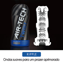 Copo Masturbador com Textura Interna Ondular - Tenga Air-Tech Twist Ripple