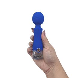 Varinha Mágica Massageadora em Silicone com 10 Modos de Vibração, Luz LED e Glitter na Base - Evolved Dazzle | 15,3 x 3,8 cm