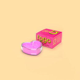 Vela Beijável para Massagem com Glitter e Aroma - Sexy Fantasy Fogo da Paixão | 20 g | Disponível em 6 Aromas