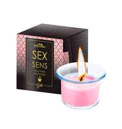 Vela para Massagem Aromática - Hot Flowers Sex Sens | 20g | Disponível em 3 Cores
