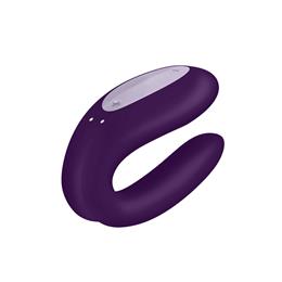 Foto 3 do produto Vibrador para Casal Recarregável em Silicone com 10 Modos de Vibração, Aplicativo e À Prova D'Água - Satisfyer Double Joy | 6 x 4,1 cm | Disponível em 3 Cores