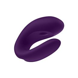 Foto 2 do produto Vibrador para Casal Recarregável em Silicone com 10 Modos de Vibração, Aplicativo e À Prova D'Água - Satisfyer Double Joy | 6 x 4,1 cm | Disponível em 3 Cores