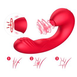 Vibrador de Clitóris e Ponto G Recarregável com 10 Modos de Pulsação e 7 Modos de Vibração - Aoleisi | 30 x 3,9 cm | Disponível em 2 Cores