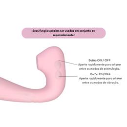 Foto 3 do produto Vibrador de Clitóris e Ponto G Recarregável com 10 Modos de Vibrações e Pulsações - Delight | 9,3 x 3,1 cm