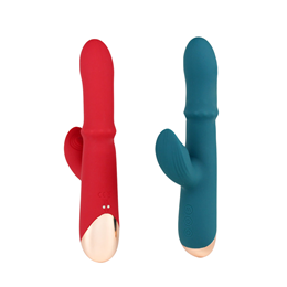 Vibrador de Clitóris e Ponto G em Silicone com Anel Estimulador, 10 Modos de Vibrações, 10 Funções de Dedilhar e Recarregável - SI Star | 22,5 x 3,5 cm | Disponível em 2 Cores