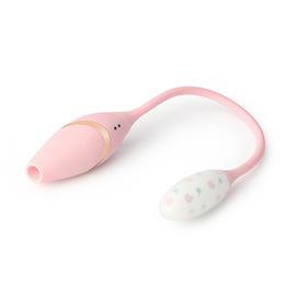 Vibrador Duplo em Silicone com 10 Modos de Vibração, 5 Níveis de Pulsação, Recarregável e Resistente à Água - Kistoy Cathy Mini
