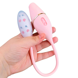 Vibrador Duplo em Silicone com 10 Modos de Vibração, 5 Níveis de Pulsação, Recarregável e Resistente à Água - Kistoy Cathy Mini