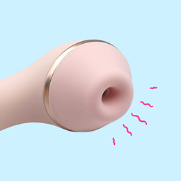 Foto 2 do produto Vibrador Estimulador 2 em 1 com 5 Níveis de Pulsação, 3 Modos de Rotação, 10 Tipos de Vibração e Recarregável - Kistoy Polly Max