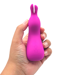 Vibrador Estimulador de Clitóris em Formato de Coelho com 7 Modos de Vibração e 5 Intensidades - Pretty Love Nakki | 12,5 x 3,3 cm