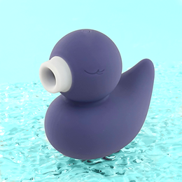 Vibrador Estimulador Clitoriano com Formato de Pato em Silicone, 10 Modos de Vibração, 5 Intensidades de Pulsação e Recarregável - CuteVibe Ducky