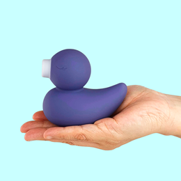 Vibrador Estimulador Clitoriano com Formato de Pato em Silicone, 10 Modos de Vibração, 5 Intensidades de Pulsação e Recarregável - CuteVibe Ducky