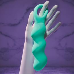Vibrador Estimulador no Formato Ondular com 10 Modos de Vibração e Carregamento Via Cabo USB - Evolved Triple Teaser | 14,6 x 3,8 cm