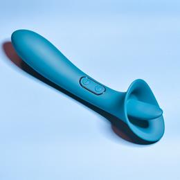 Vibrador Estimulador de Ponto G e Clítoris com 9 Modos de Vibração, Língua com 9 Movimentos e Recarregável - Evolved Playboy Pleasure True Indulgence