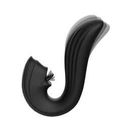 Foto 10 do produto Vibrador Estimulador de Clitóris e Ponto G com 9 Modos de Vibração e Língua Estimuladora - Velvet Kiss S-Hande | Disponível em 2 Cores