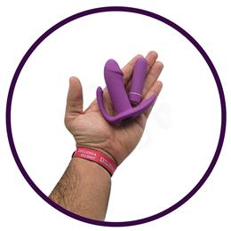 Foto 5 do produto Vibrador Estimulador de Ponto G, Clitóris e Ânus com 9 Modos de Vibração e Controle Remoto sem Fio - S-Hande Didi | 9,7 x 2,1 cm | Disponível em 2 Cores