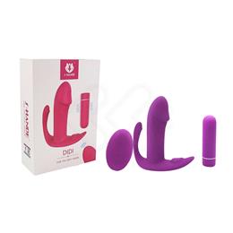 Foto 1 do produto Vibrador Estimulador de Ponto G, Clitóris e Ânus com 9 Modos de Vibração e Controle Remoto sem Fio - S-Hande Didi | 9,7 x 2,1 cm | Disponível em 2 Cores