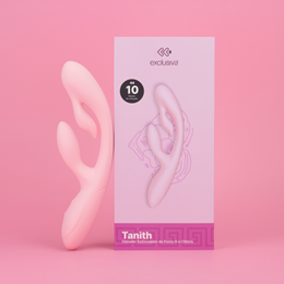 Vibrador Estimulador do Ponto G e Clítoris com Bateria Recarregável e 10 Modos de Vibração - Exclusiva Tanith | 12,5 x 4 cm