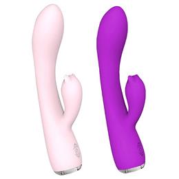Vibrador Estimulador de Ponto G e de Clítoris Flexível e Recarregável em Silicone com 9 Modos de vibrações e Resistente à Água - S-hande Fanny | Disponível em 2 Cores