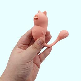 Vibrador Estimulador de Ponto G e Clitóris com Função Aquecimento, 6 Modos de Vibração e 10 Movimentos de Língua - Naughty Bear | 12 x 2,7 cm