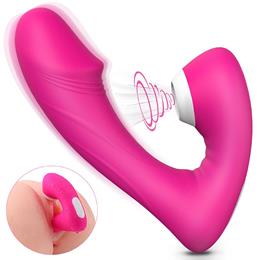 Vibrador Estimulador de Ponto G e Clítoris com Glande, 9 Modos de Vibração e 9 Intensidades de Pulsação - S-Hande Fierce | 10,2 x 3,4 cm | Disponível em 2 Cores