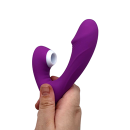 Vibrador Estimulador de Ponto G e Clítoris com Glande, 9 Modos de Vibração e 9 Intensidades de Pulsação - S-Hande Fierce | 10,2 x 3,4 cm | Disponível em 2 Cores