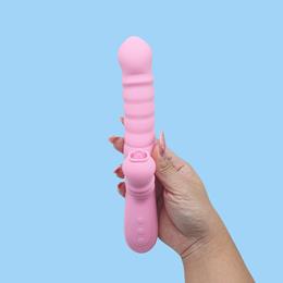 Foto 6 do produto Vibrador com Estimulador de Ponto G e Clitóris com Movimentos de Vai e Vem, 3 Velocidades de Rotação, 20 Modos de Vibração e Função de Aquecimento | 13,5 x 3,5 cm