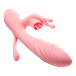 Vibrador Estimulador de Ponto G e Clitóris com Plug Anal, 12 Modos de Vibração e Função de Aquecimento - Elfgame Aidou | 13 x 3 cm