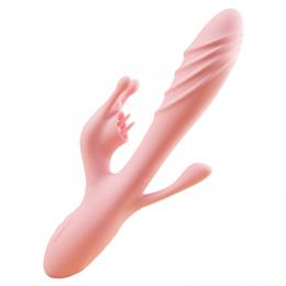 Vibrador Estimulador de Ponto G e Clitóris com Plug Anal, 12 Modos de Vibração e Função de Aquecimento - Elfgame Aidou | 13 x 3 cm