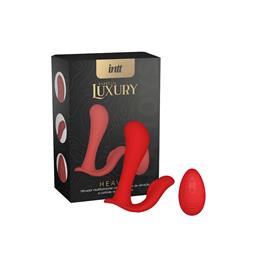 Vibrador Estimulador de Ponto G e Clitóris em Silicone com 10 Modos de Vibração, Motor Duplo e Controle Remoto sem Fio - Intt Heaven Luxury | 11 x 3,1 cm