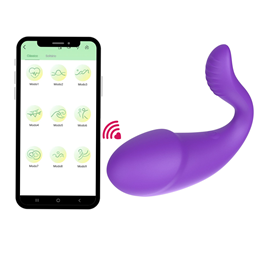 Vibrador com Formato de Glande em Silicone, 9 Modos de Vibração e Interação por Aplicativo - Adão & Eva | Disponível em 2 Cores