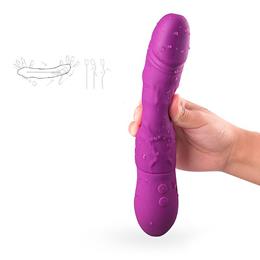 Vibrador com Formato de Pênis, Glande Definida e Veias Salientes com 9 Modos de Vibrações e 3 Intensidades de Movimento - S-hande King | Disponível em 3 Cores