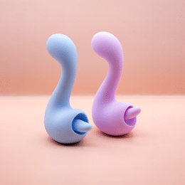 Vibrador com Língua Estimuladora de Clitóris, 7 Modos de Vibração, 7 Tipos de Movimento e Recarregável por Base Magnética - Intt Toys My Dino Licker | Disponível em 2 Cores