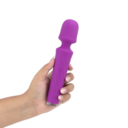 Vibrador Massageador em Silicone com 7 Modos de Vibrações, 4 Intensidades e Recarregável - S-Hande Luna | 21,5 x 4,4 cm | Disponível em 3 Cores