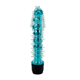 Vibrador Personal com Capa Extensora de Silicone com Textura Massageadora e Vibração Multivelocidade - Dragon Bar | 13,5 x 3 cm | Disponível em 6 Cores