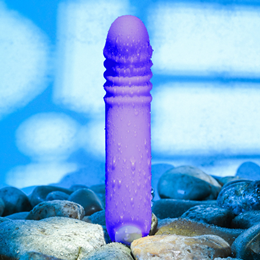 Vibrador Ponto G Recarregável com Texturas Anelares, 7 Modos de Vibração e Luz de LED - Evolved The G-Rave - 10 x 3,2 cm