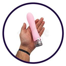 Vibrador Personal Recarregável com Texturas em Espiral, 10 Modos de Vibração e Luz de LED - Evolved Sparkle | 11,4 x 3,5 cm