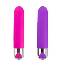 Vibrador Personal em Silicone com Textura Anelar, 12 Modos de Vibração e Recarregável - YouVibe G-Spot Vibrator | 10 x 2,4 cm | Disponível em 2 Cores
