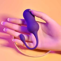 Vibrador para Pompoar Recarregável, em Silicone com 10 Modos de Vibrações e Controle Remoto Sem Fio - Evolved PlayBoy Pleasure Double Time | 6,8 x 3,3 cm