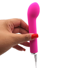 Vibrador de Ponto G em ABS Macio com 12 Modos de Vibração e Carregamento Via Cabo USB - YouVibe | 14,5 x 3,1 cm | Disponível em 2 Cores