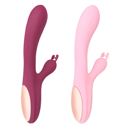 Vibrador de Ponto G e Clitóris em Formato Alce com 10 Modos de Vibração e Recarregável - Lilo We Love Double Bunny | 12,3 x 3,5 cm | Disponível em 2 Cores