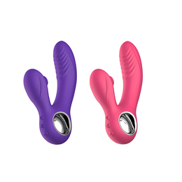 Vibrador de Ponto G e Clitóris em Silicone com 10 Modos de Vibração e Pulsação, Alça Ergonômica e Recarregável - SI Raptor | 13 x 3,4 cm | Disponível em 2 Cores