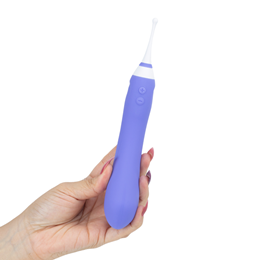 Vibrador de Ponto G com Estimulador de Clitóris, Recarregável com 7 Modos de Vibração e Controle por Aplicativo - Lovense Hyphy | 12 x 3,4 cm