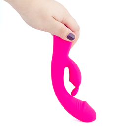 Vibrador Rabbit com Formato de Glande Definida, 9 Modos de Vibração, Recarregável e Luz Led - S-Hande Baby Bunny | 13 x 3,4 cm | Disponível em 2 Cores